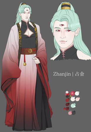 Zhanjin - Ajna, prophet trying to find his purpose - DnD character for River Rising